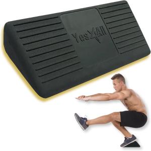 Yes4All Ankle Calf Stretcher 450LBS Rubber, Slant Board Improving Mobility & Flexibility, Anti Slip & Ergonomic Squat Wedges(5.75 x 3.07 x 15.63 Inch)