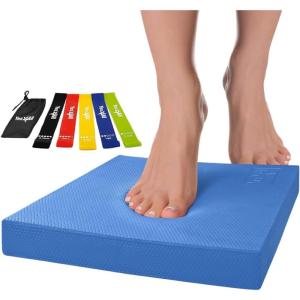 Yes4All Balance Pad Foam Cushion for Exercise Balance Cushion Balance Mat Yoga Cushion Core Training Anti-Slip Exercise(blue)