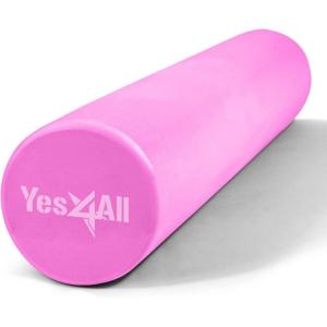 Yes4All EVA Firm Foam Rollers for Yoga & Pilates, Available in 12, 18, 24, 36 inch, Yoga Roller for Massage, Stretching, Core Strengthening(C. Violet)