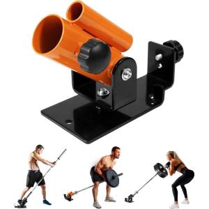 Yes4All Exercise Machine Adjustable T Bar Row Attachment, D Row Handle/Landmine Handle Attachment with Textured Rubber Handles(C. Orange – T Bar Row Platform)