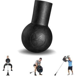 Yes4All Exercise Machine Adjustable T Bar Row Attachment, D Row Handle/Landmine Handle Attachment with Textured Rubber Handles(H. Barbell Bombs)