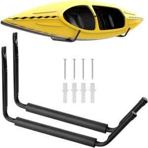 Yes4All Heavy Duty Surfboard, Kayak Wallmount Rack, Garage Storage Heavy Duty Hooks, Indoor and Outdoor Canoe, Bike Kayak Storage Hook