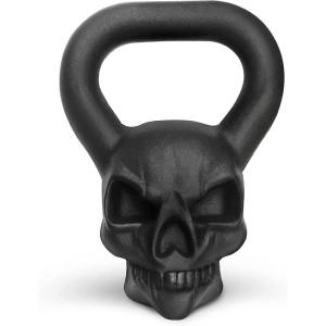 Yes4All Kettlebell Special Shape, Upgraded &Multifunctional for Advanced Training, Solid Cast Iron Powder Coated, Anti Slip Handle Strength Training Equipment(E.25LB – Single)