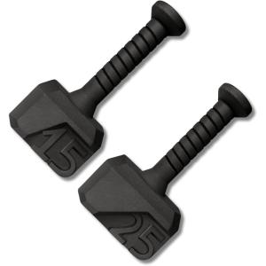 Yes4All Kettlebell Special Shape, Upgraded &Multifunctional for Advanced Training, Solid Cast Iron Powder Coated, Anti Slip Handle Strength Training Equipment(J.15+25LB – Combo)
