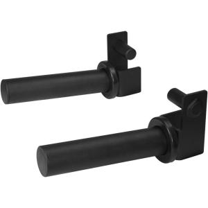 Yes4All Power Rack J-Hooks & Attachments – Heavy Duty Barbell Holders Compatible with 2×2 & 3×3 Power Racks for Home Gym(C. Weight Plate Holder Attachment 3×2 inches)