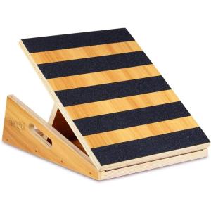 Yes4All Professional Incline Board, Slant Board Calf Stretching, Squat Wedge and Anti-Slip Surface, Portable Side Handle(C. 5 Angles – Partial Coverage)