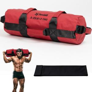 Yes4All Sandbags for Working Out, Unfilled Adjustable Sand Bags for Weight Training with Handles, Multiple Colors & Sizes 5-200lbs