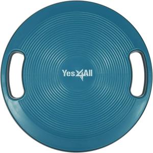 Yes4All Upgraded Wobble Balance Board, 16.34″ TPE Non-slip, Stability Board for Home Gym, Standing Desk & Physical Therapy(L. Midnight Green)