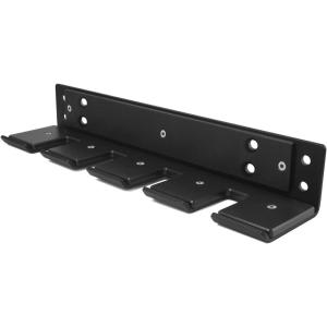 Yes4All Vertical Wall Mounted Olympic Barbell Holder, Barbell Storage Rack, Hanging Barbell Rack for Home Fitness Equipment(Black Vertical Wall Mounted – 4 Bars)
