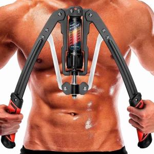 Yes4All Wrist and Forearm Blaster – Wrist Roller & Forearm Roller for Training, Workout – Wrist/Arm Blaster – Fit 1-inch Standard & 2-inch Olympic Weight Plates(C. Grey)