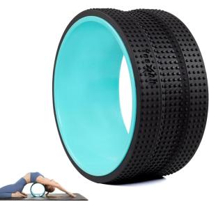 Yes4All Yoga Wheel Roller, 500 lb Capacity Back Cracker Roller, Yoga Roller for Back Ease & Spinal Support, Target Pressure Points for Comfort Hips & Neck, Available in 6”/10”/12” Sizes