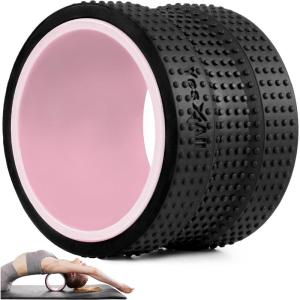 Yes4All Yoga Wheel Roller, 500 lb Capacity Back Cracker Roller for Comfort HIPS & Neck, Available in 6”/10”/12” Sizes(6 Inches – Pink)