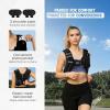 Yes4All Weight Vest, 8lb/12lb/16lb/20lb/30lb Fixed Weighted Vests for Women & Men With Reflective Stripe, 2 Shoulder Pads & Phone Pocket – Ideal for Workout, Walking, Strength Training(Black)