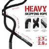 Yes4All Weighted Jump Rope, 2.8LB Heavy Skipping Rope with Anti-Slip Double Layer Handle & Protective Sleeve for Fitness, Cardio, Muscle Training – Carry Bag Included(2.8 lbs)