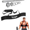 Yes4All 480LB Standard Straight Barbell 60″ & EZ Curl Bar 47″, Weight Bar 1″ Diameter – Star Lock Collars & Rubber Ring for Deadlifts, Squats(2. Arm Blaster & Barbell 60″/5FT)