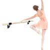 Yes4All Single Bar Wall Mount Ballet Barre, Beech Ballet Bar for Ballet Poses, Home Workouts, Yoga, Stretching and Dance Practice(A. Natural Wood)