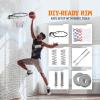 Yes4All Basketball Net, 18-Inch Heavy-Duty Basketball Rim Replacement for Indoor & Outdoor Use, Fits Youth & Adult Hoops – Fixed & Breakaway Options, Bolts Included(Breakaway)