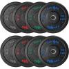 Yes4All 2 Inch Bumper Plate – Olympic Rubber Weight Plate for Weightlifting and Strength Training – Durable Rubber with Steel Hub – 190LB Plate Set