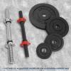 Yes4All 1.15 Inch Cast Iron Weight Plate – Ideal for Dumbbell Handle, Strength Training and Weightlifting (Set) – 2×1.25lb + 2×2.5lb (Set of 4)