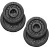 Yes4All 1.15 Inch Cast Iron Weight Plate – Ideal for Dumbbell Handle, Strength Training and Weightlifting (Set) – 2×1.25lb + 2×2.5lb (Set of 4)