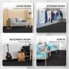 Yes4All EVA Interlocking Mats, Puzzle Floor Tiles, Foam Floor Padding with Border for Furniture, Home Space, Living Room, Garage 48 SQFT