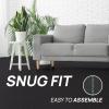 Yes4All EVA Interlocking Mats, Puzzle Floor Tiles, Foam Floor Padding with Border for Furniture, Home Space, Living Room, Garage 48 SQFT