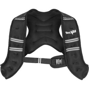 Yes4All Tactical Weighted Vest 14 Lbs, 20 Lbs for Men & Women Strength Training Weight Vests for Workout, Jogging Running