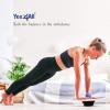 Yes4All 300lbs Wooden Wobble Board, 360-Degree Balance Board for Adults, Stylish Balance Trainer with Anti-Skid Texture