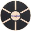 Yes4All 300lbs Wooden Wobble Board, 360-Degree Balance Board for Adults, Stylish Balance Trainer with Anti-Skid Texture