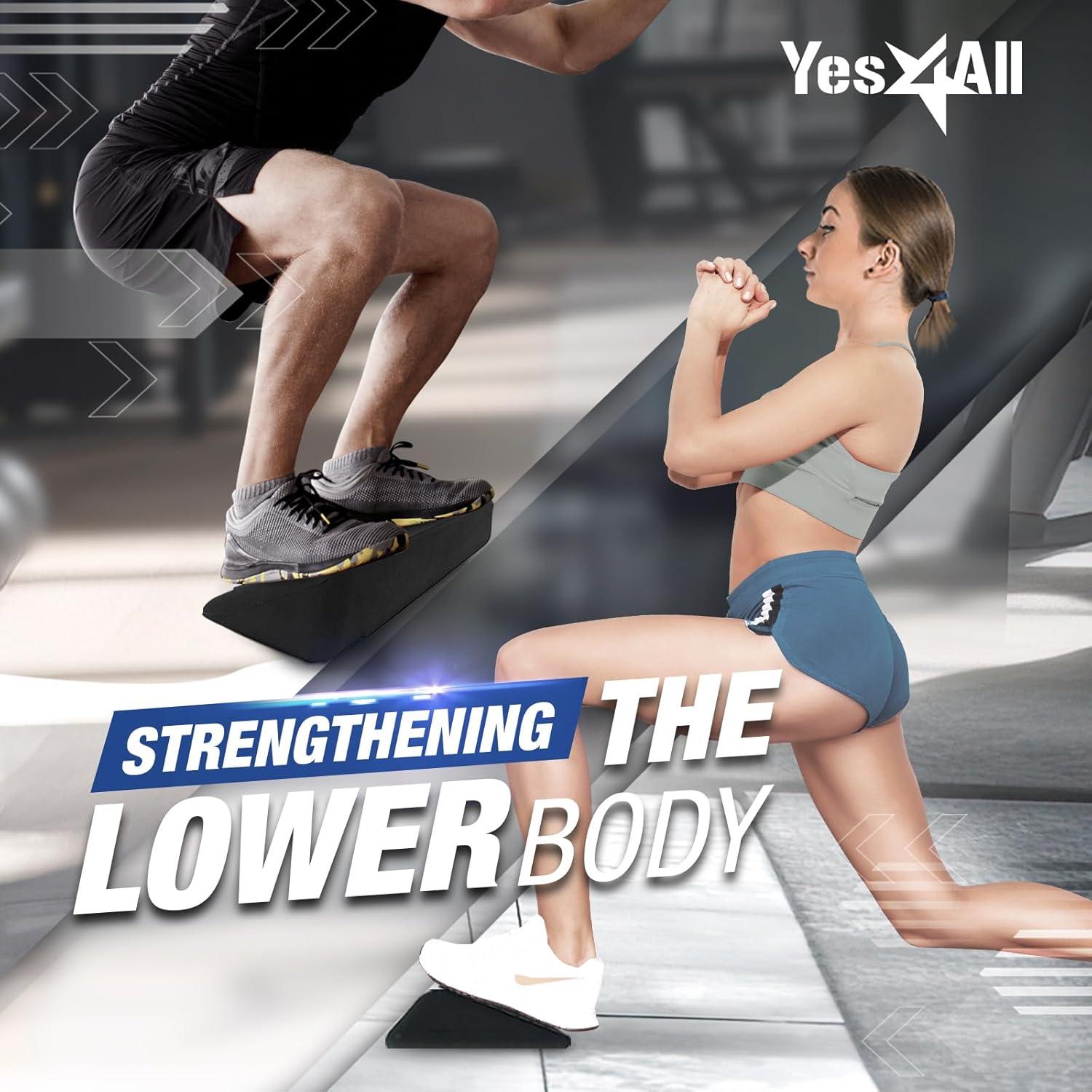 image:imageYes4All Ankle Calf Stretcher 450LBS Rubber Slant Board Improving Mobility amp Flexibility Anti Slip amp Ergonomic Squat WedgesB Ankle Mobility Stretcher