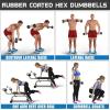 Dumbbell – Rubber Hex – 5lbs