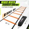 Yes4All Agility Ladder – Adjustable Speed & Agility Training Equipment for All Ages – Durable, Portable, Multiple Combo Sets Available(G. 8 Rungs Orange)