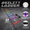 Yes4All Agility Ladder – Adjustable Speed & Agility Training Equipment for All Ages – Durable, Portable, Multiple Combo Sets Available(K. 8 Rungs Blue)